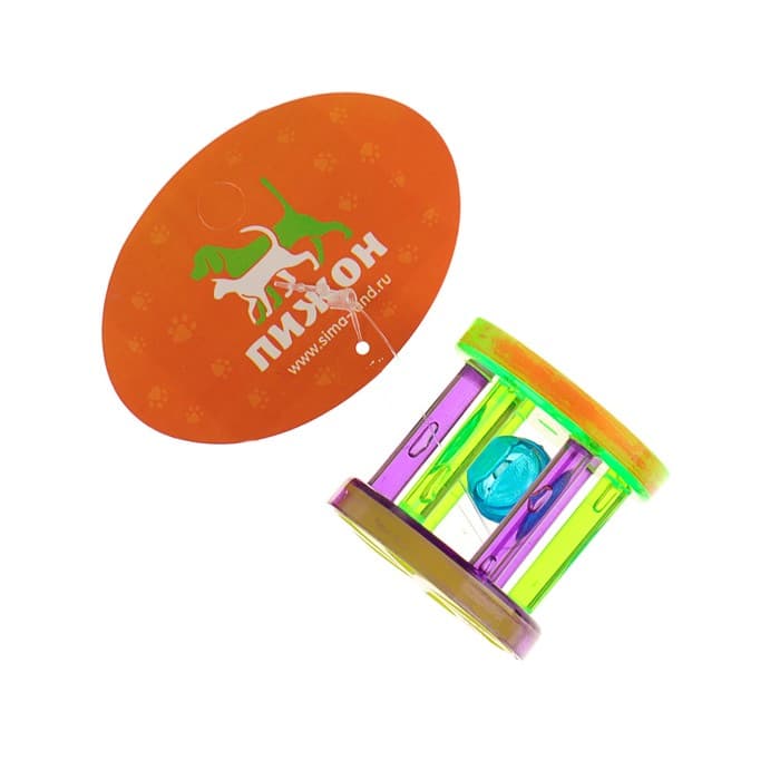 Игрушка для кошек «Арена», 4 см, с бубенчиком, МИКС