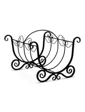 Дровница «Ажур», 60×60×55 см, сталь, кованая, чёрная