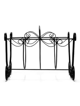 Дровница «Ажур», 60×60×55 см, сталь, кованая, чёрная