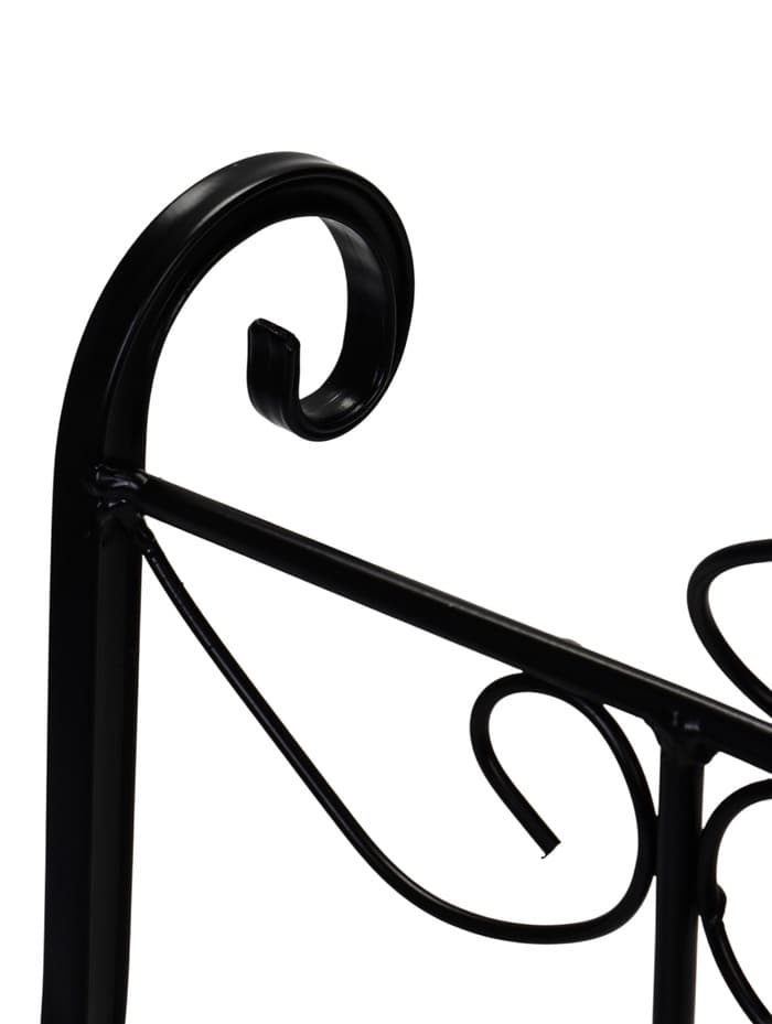 Дровница «Ажур», 60×60×55 см, сталь, кованая, чёрная