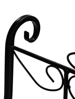 Дровница «Ажур», 60×60×55 см, сталь, кованая, чёрная