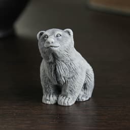 Фигурка «Медвежонок сидит», мраморная крошка, 4.5 см