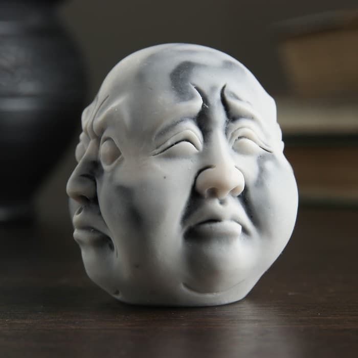 Фигурка «Многоликий Будда», мраморная крошка, 6 см