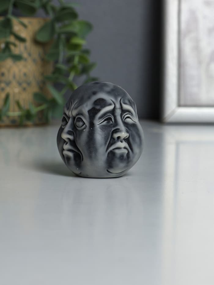Фигурка «Многоликий Будда», мраморная крошка, 6 см