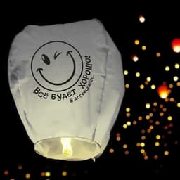 Фонарик желаний «Всё будет хорошо!», купол