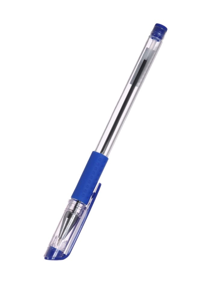 Ручка шариковая Calligrata, синий стержень, узел 0.5 мм, резиновый упор