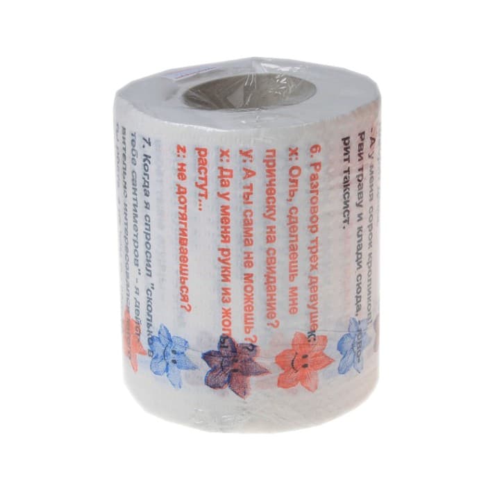 Туалетная бумага сувенирная «Анекдоты», 9.5×10 см