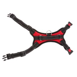 Шлейка К7, размер М, ОГ 52-66 см, вес 9.5-17.5 кг, мягкая, светоотражающая, красная