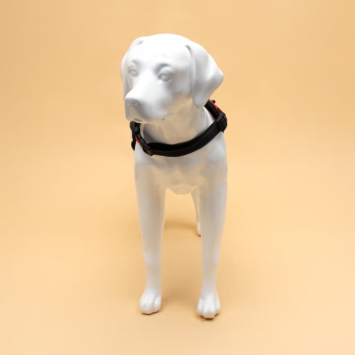 Шлейка К7, размер L, ОГ 64-86 см, вес 18-27.5 кг, мягкая, светоотражающая, красная