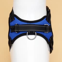 Шлейка К7, размер S, ОГ 44-55 см, вес 5-9 кг, мягкая, светоотражающая, синяя