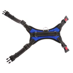 Шлейка К7, размер L, ОГ 64-86 см, вес 18- 27.5 кг, мягкая, светоотражающая, синяя