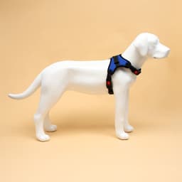 Шлейка К7, размер XL, ОГ 74-92 см, вес 28-47.5 кг, мягкая, светоотражающая, синяя