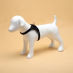 Шлейка К7, размер S, ОГ 44-55 см, вес 5-9 кг, мягкая, светоотражающая, чёрная