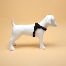 Шлейка К7, размер М, ОГ 52-66 см, вес 9.5-17.5 кг, мягкая, светоотражающая, чёрная