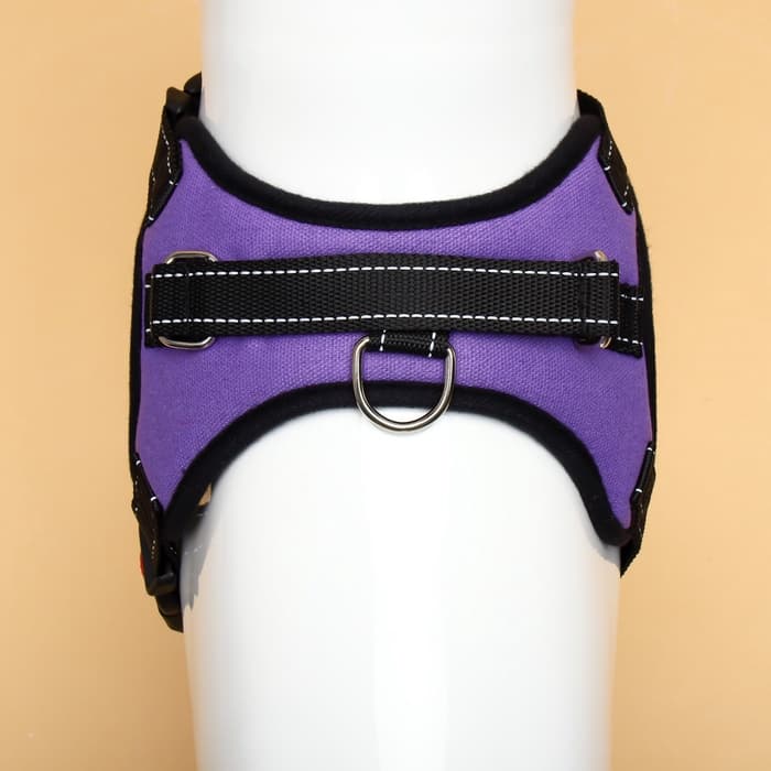 Шлейка К7, размер S, ОГ 44-55 см, вес 5-9 кг, мягкая, светоотражающая, фиолетовая