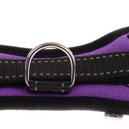 Шлейка К7, размер S, ОГ 44-55 см, вес 5-9 кг, мягкая, светоотражающая, фиолетовая