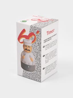 Таймер механический Доляна «Повар», кухонный, 5.8×10.7 см, белый