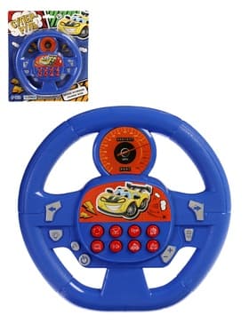 Музыкальная игрушка ZABIAKA «Супер руль», звуковые эффекты, синий