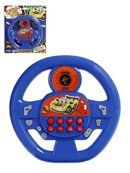 Музыкальная игрушка ZABIAKA «Супер руль», звуковые эффекты, синий