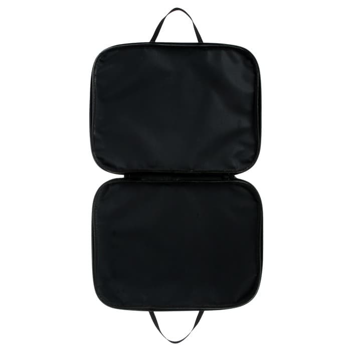 Папка с ручками текстильная А4, 350×270×20 мм, Calligrata «Офис», нейлон 600D, двуцветный кант, чёрная