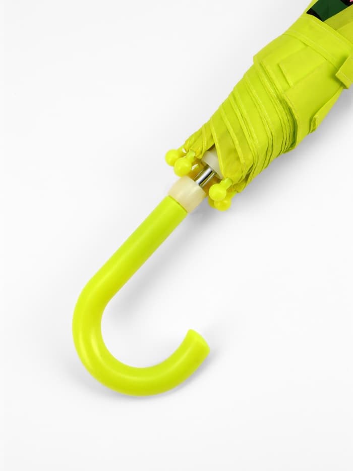 Зонт - трость детский «Динозавр», механический, 8 спиц, R=35/46 см, d=70 см, зелёный