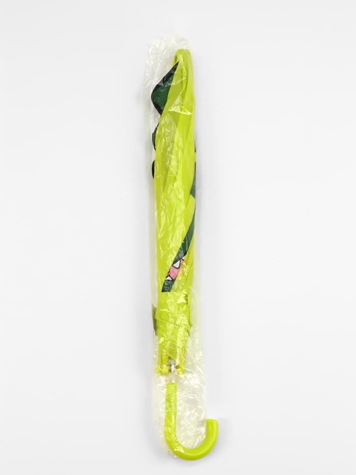 Зонт - трость детский «Динозавр», механический, 8 спиц, R=35/46 см, d=70 см, зелёный