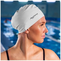 Шапочка для плавания взрослая ONLYTOP Swim, резиновая, обхват 54-60 см, МИКС