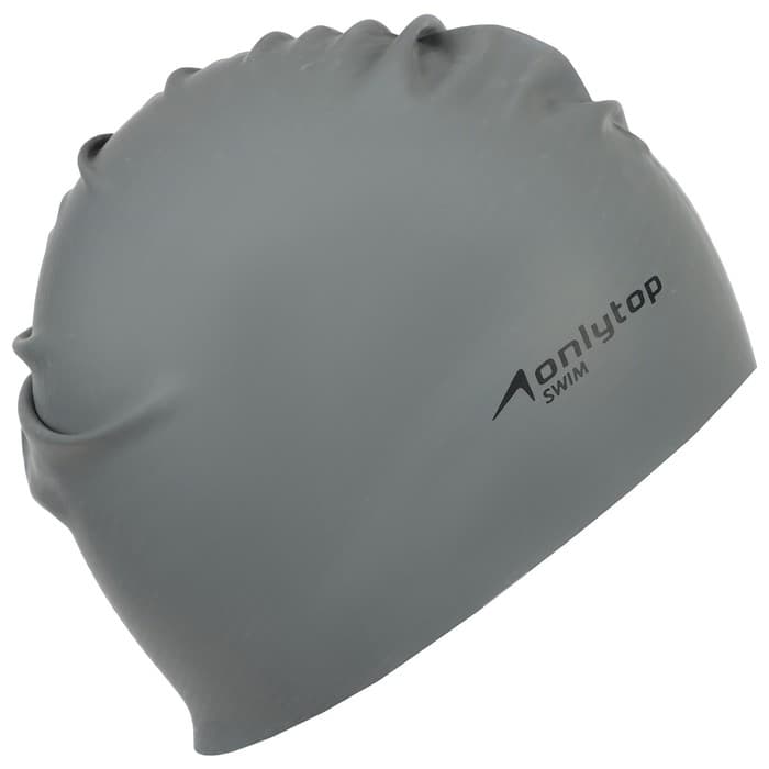 Шапочка для плавания взрослая ONLYTOP Swim, резиновая, обхват 54-60 см, МИКС