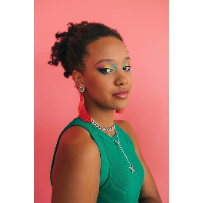 Клипсы для ушей QF «Кисти», цвет ярко-красный, L кисти 7 см