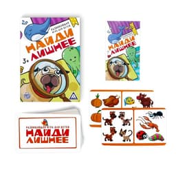 Настольная игра «Найди лишнее», развивающая, 30 карт, 3+