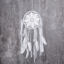 Ловец снов амулет с кружевом «Свобода», d=16 см, длина 43 см