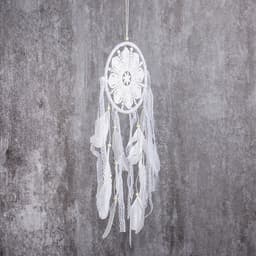 Ловец снов амулет с кружевом «Свобода», d=16 см, длина 43 см