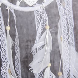 Ловец снов амулет с кружевом «Свобода», d=16 см, длина 43 см