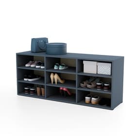 Обувница в прихожую «Статная - 2», 1262×352×532 мм, цвет тёмно - серый