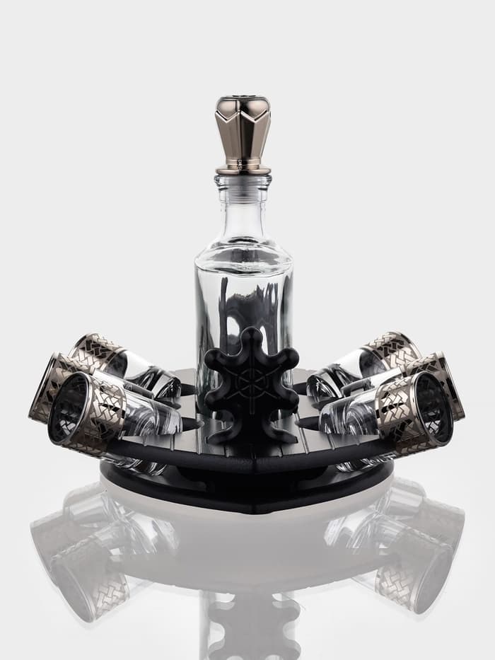 Мини-бар «Фрегат. Скандинавия», 8 предметов: барная стойка, графин, стопки 6 шт., 500/50 мл