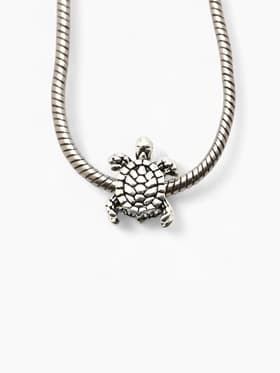 Шарм «Черепаха», цвет серебро