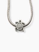 Шарм «Черепаха», цвет серебро