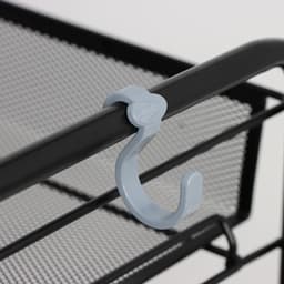 Этажерка «Ладья 24К», 4 яруса, 44×25×100 см, чёрная