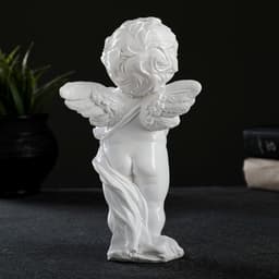 Фигура гипс «Ангелочек с сердцем», 10×17 см