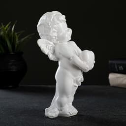 Фигура гипс «Ангелочек с сердцем», 10×17 см