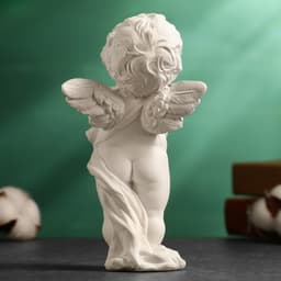 Фигура гипс «Ангелочек с сердцем», 10×17 см