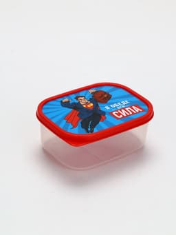 Ланч - бокс прямоугольный «В обеде вся сила», 500 мл