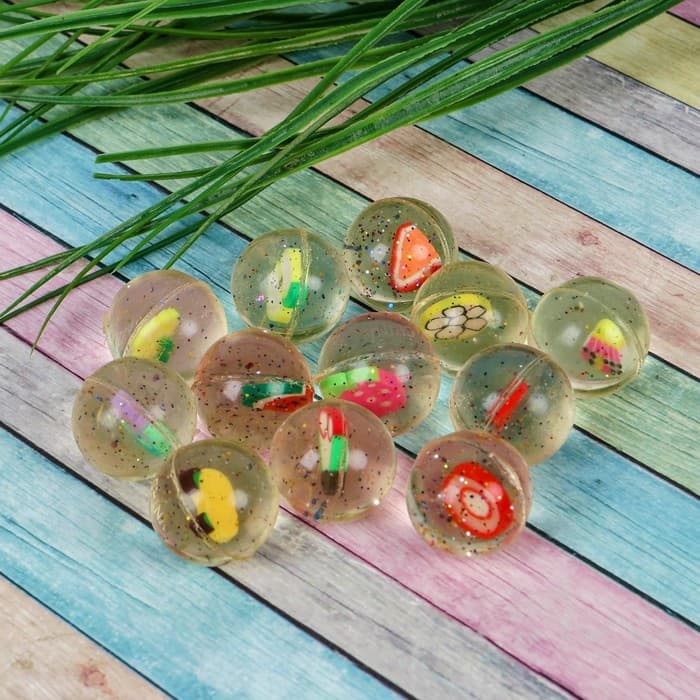 Мяч каучуковый «Фрукты», 2.7 см, виды МИКС