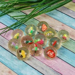 Мяч каучуковый «Фрукты», 2.7 см, виды МИКС