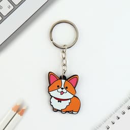 Брелок для ключей акриловый «Корги», 7.2×14 см