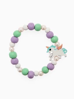 Набор детских украшений Выбражулька «Единорог», 2 предмета: бусы, браслет, разноцветный