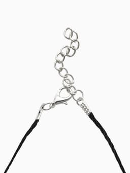 Шнурок нейлоновый, d=2 мм, канатное плетение, 45 см, чёрный