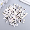 Бусины для творчества пластик «Буквы на кубике», набор 20 г, 0.6×0.6 см