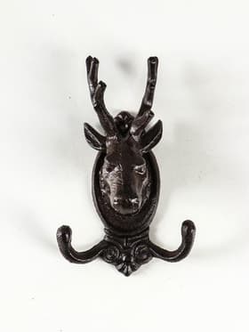 Настенные крючки декоративные «Олень», чугун, 19.5×11.5×6 см