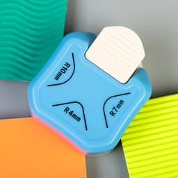 Дырокол фигурный для углов 3 в1, R=4/R=7/R=10 мм, 3.5×6.3×7.4 см